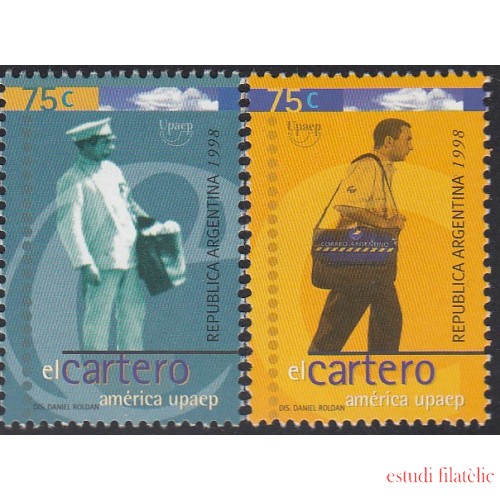 Upaep Argentina 2015/16 1997 Cartero Antiguo y Moderno MNH