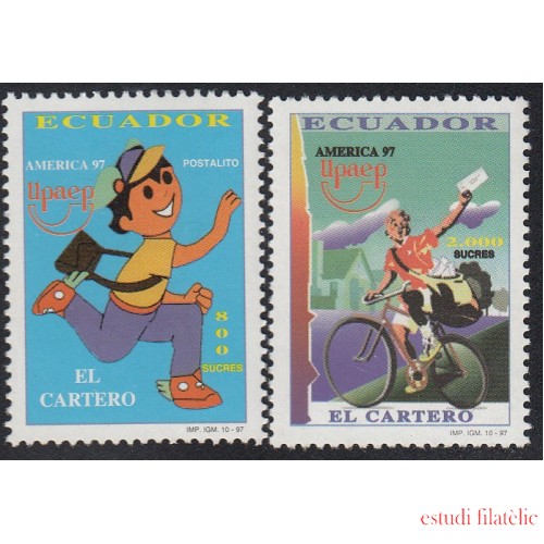 Upaep Ecuador 1399/00 1997 Cartero en bicicleta bicycle MNH