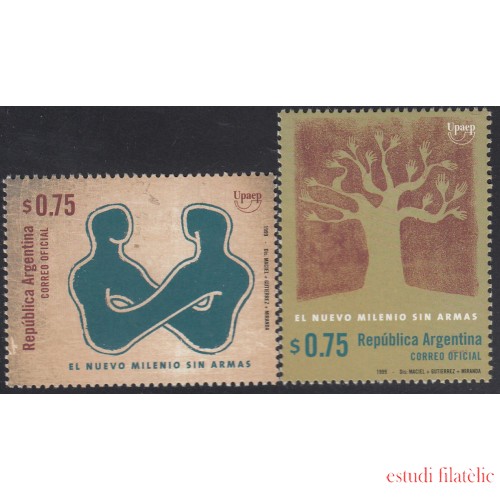 Upaep Argentina 2103/04 1999 Siluetas Árbol simbólico MNH