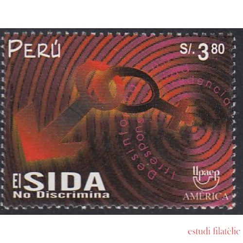 Upaep Perú 1256 2000 VIH Sida AIDS El Sida no discrimina MNH