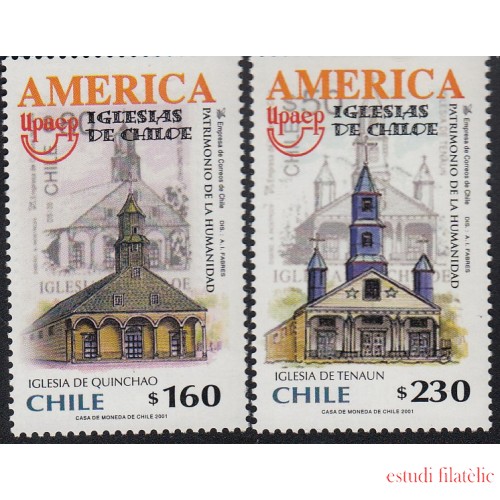 Upaep Chile 1598/99 2001 Iglesia de Quinchao y de Tenaun MNH