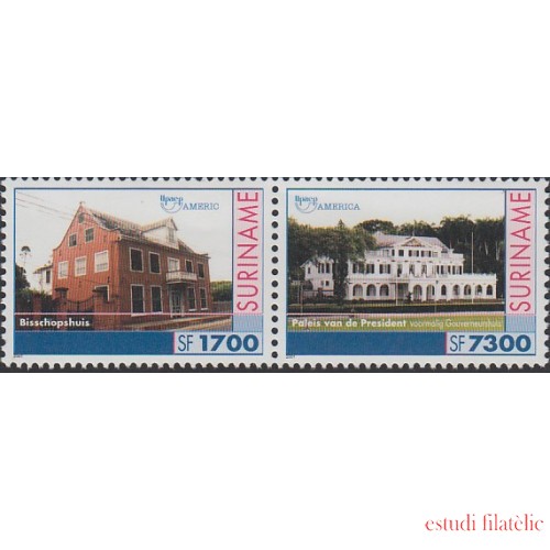 Upaep Suriname 1601/02 2001 Diócesis Palacio Presidencial MNH