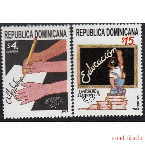 Upaep Rep. Dominicana 1478/79 2002 Alfabetización Educación MNH