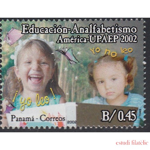 Upaep Panamá 1228 2002 Niña que saber leer y niña que no MNH