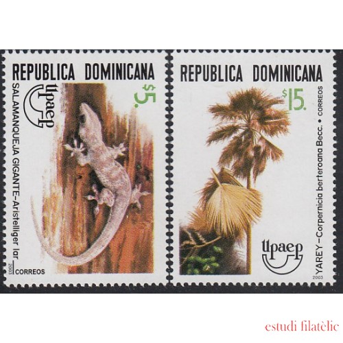 Upaep Rep. Dominicana 1492/93 2003 fauna Aristelliger lar Copernicia Berteroana MNH