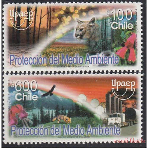 Upaep Chile 1672/73 2004 pájaro bird fauna MNH