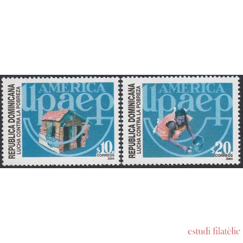 Upaep Rep. Dominicana 1495/96 2004 Lucha contra la pobreza MNH