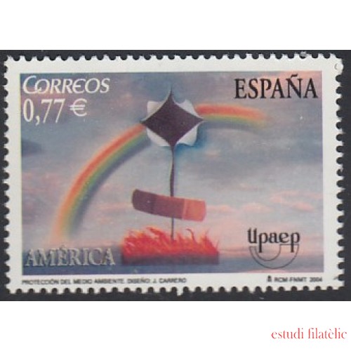 Upaep España 4120 Arcoiris, fuego y agujero en el cielo MNH