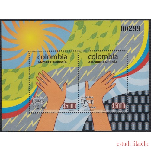 Upaep Colombia HB 61 2006 Ahorre energía MNH