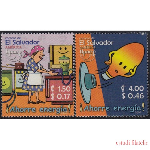 Upaep El Salvador 1667/68 2006 Ahorre energía MNH