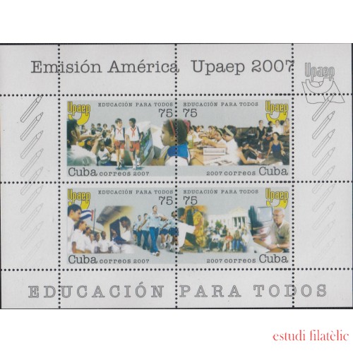 Upaep Cuba HB 229B 2007 Educación para todos MNH