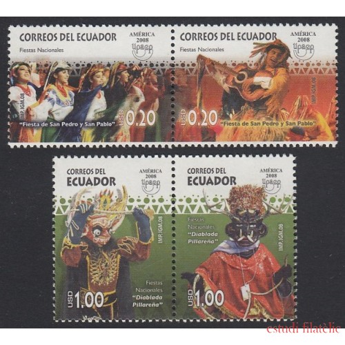 Upaep Ecuador 2110/13 2008 Diablada Pillareña MNH