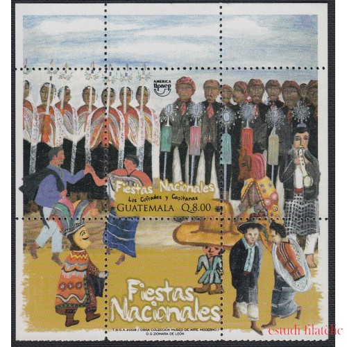 Upaep Guatemala HB 41 2008 Fiestas Nacionales Los cofrades y Capitanas MNH