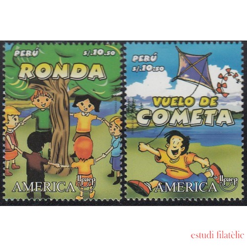 Upaep Perú 1798/99 2009 Juegos tradicionales Vuelo de cometa Ronda MNH