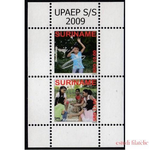 Upaep Suriname 2059/60 2009 Juegos tradicionales Hoelahoep Vijfsteentje MNH