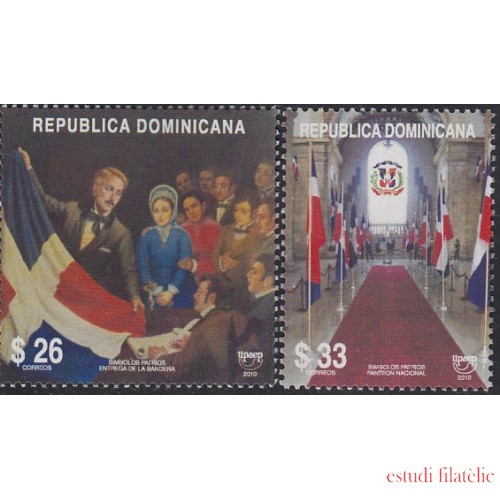 Upaep Rep Dominicana 1608/09 2010 Entrega de la Bandera Panteón Nacional MNH