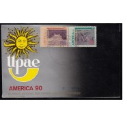 Upaep Ecuador 1220/21 1990 Ingapírica Indios awa SPD FDC Sobre Primer Día