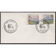 El Salvador 1087/88 1990 Volcán Chicontepec SPD FDC Sobre Primer Día