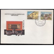 Upaep Rep. Dominicana 1101/02 1992 Residencias reales SPD FDC Sobre Primer Dia