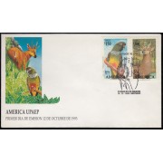 Upaep Chile 1182/83 1993 Cyanoliseus Hippocamelus SPD FDC Sobre Primer Día