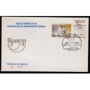 Upaep Ecuador 1316/17 1994 Avión saca de correos SPD FDC Sobre Primer Día