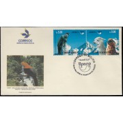 Upaep Bolivia 896/97 1995 Vultur grypus Lama guanicoe SPD FDC Sobre Primer Día