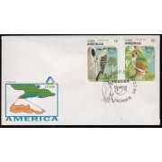 Upaep Cuba 3484/85 1995 Melanerpes Todus multicolor SPD FDC Sobre Primer Día