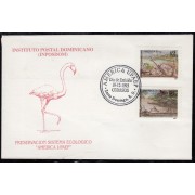 Upaep Rep. Dominicana 1196/97 1995 Lago Enriquillo SPD FDC Sobre Primer Día