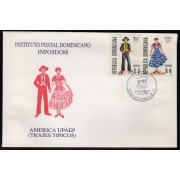 Upaep Rep. Dominicana 1236/37 1996 Traje de Hombre SPD FDC Sobre Primer Día