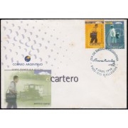 Upaep Bolivia 979/80 1997 Cuerpo de carteros SPD FDC Sobre Primer Día