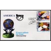 Upaep Chile 1513/14 1999 Misil convertido en mensajes SPD FDC Sobre Primer Día