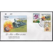 Upaep Honduras 1029/31 1999 Flor arma Paloma SPD FDC Sobre Primer Día