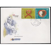 Upaep Argentina 2178/79 2000 Corazón de dos caras SPD FDC Sobre Primer Día