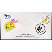 Upaep Nicaragua 2345 2002 Niños alrededor de un libro SPD FDC Sobre Primer Día