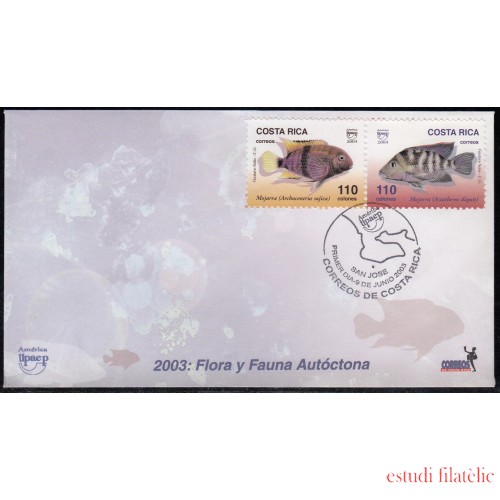 Upaep Costa Rica 722/23 2003 Archocentrus Astatheros SPD FDC Sobre Primer Día