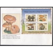 Upaep Honduras BF 73 Spizateus melanoleucus setas mushrooms SPD FDC Sobre Primer Día