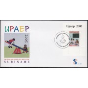 Upaep Suriname HB 1001 2005 Niños libros SPD FDC Sobre Primer Día