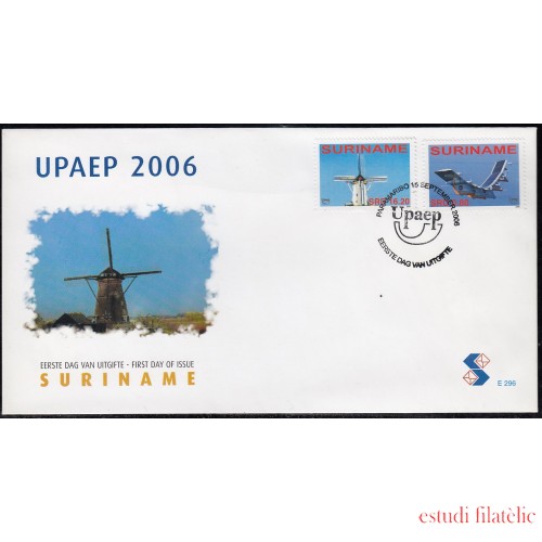 Upaep Suriname 1828/29 2006  Ahorro de energía SPD FDC Sobre Primer Día