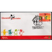 Upaep Colombia 1418 2007 Educación para todos SPD FDC Sobre Primer Día