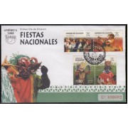 Upaep Ecuador 2110/13 2008 Diablada Pillareña SPD FDC Sobre Primer Día