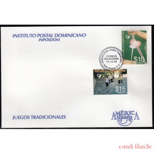 Upaep Rep Dominicana 1592/93 2009 Fu fu Trucamelo SPD FDC Sobre Primer Día