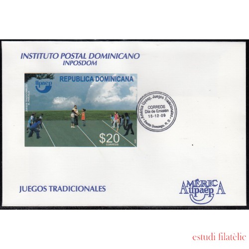 Upaep Rep Dominicana HB 52 2009 El pañuelo SPD FDC Sobre Primer Día