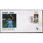 Upaep Suriname 2059/60 2009 Hoelahoep Vijfsteentje SPD FDC Sobre Primer Día