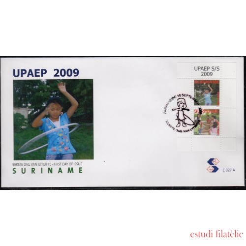 Upaep Suriname 2059/60 2009 Hoelahoep Vijfsteentje SPD FDC Sobre Primer Día