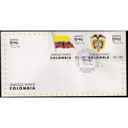 Upaep Colombia 1609/10 2010 Símbolos Patrios SPD FDC Sobre Primer Día