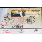 Upaep Ecuador 2259/61 2010  Símbolos Patrios SPD FDC Sobre Primer Día