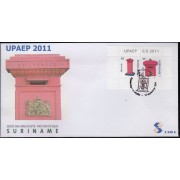 Upaep Suriname 2256/57 2011 Buzones SPD FDC Sobre Primer Día