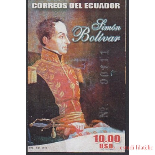 Ecuador Hojita Block 142 2006 Simón Bolivar MNH