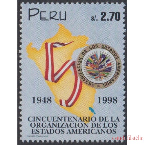 Perú 1126 1998 50 Años de la organización de los  Estados Americanos MNH