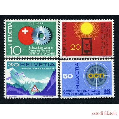 Suiza Switzerland 791/94 1967 Serie de propaganda Acontecimientos MNH